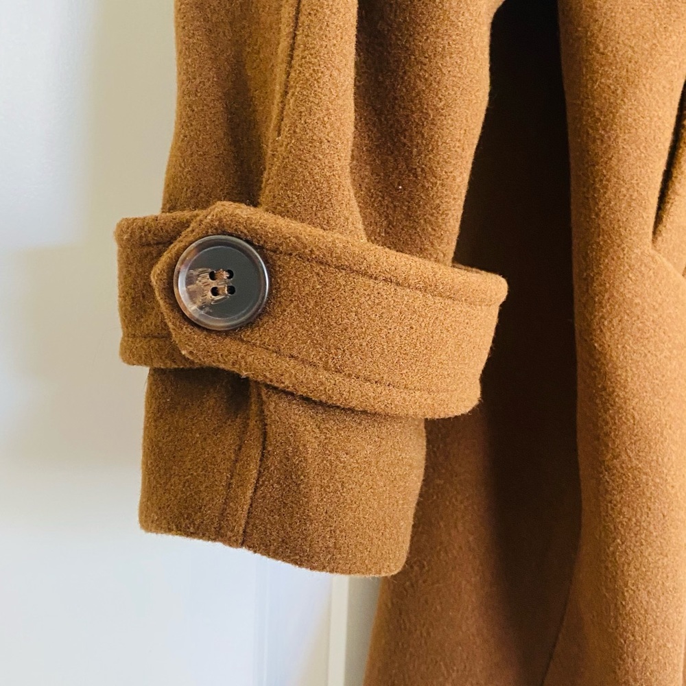 Double Button Raglan Sleeve Overcoat - Picture 13 of 14